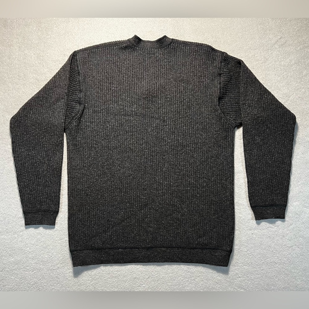 Vintage Banana Republic Women’s 100% Lambswool Sweater Black Medium V-Neck - Picture 4 of 4